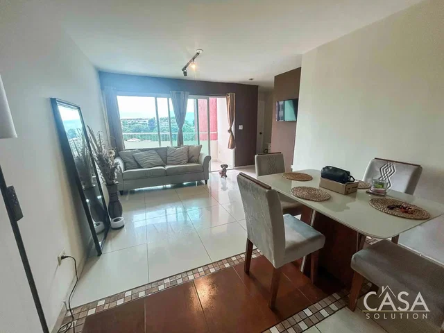 Living room; tile floor, view, natural light