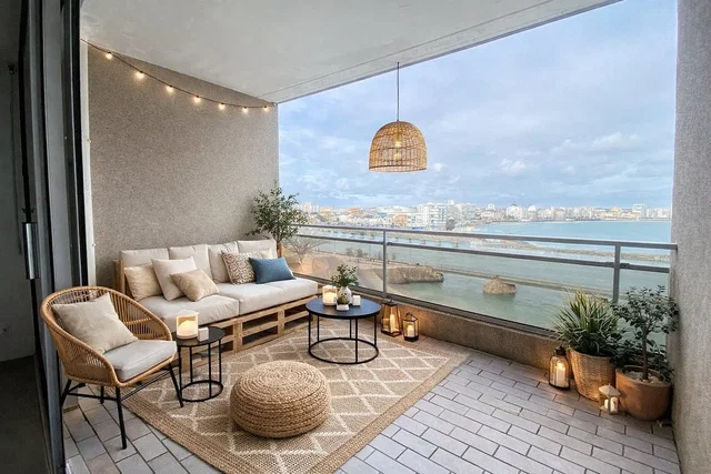 Balkon; pogled, prirodno svjetlo