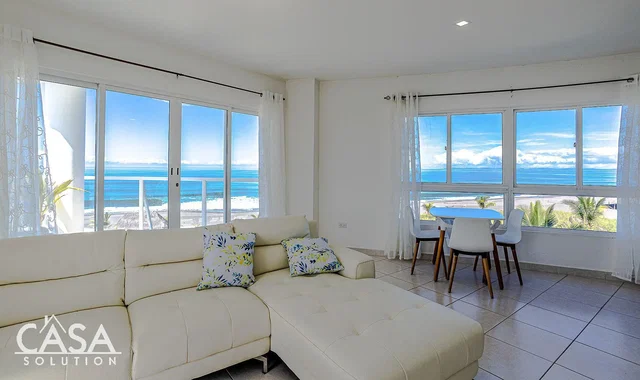 Living room; view, tile floor, natural light