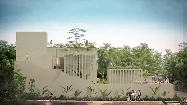 Dům a okolí; výhled, přirozené světlo