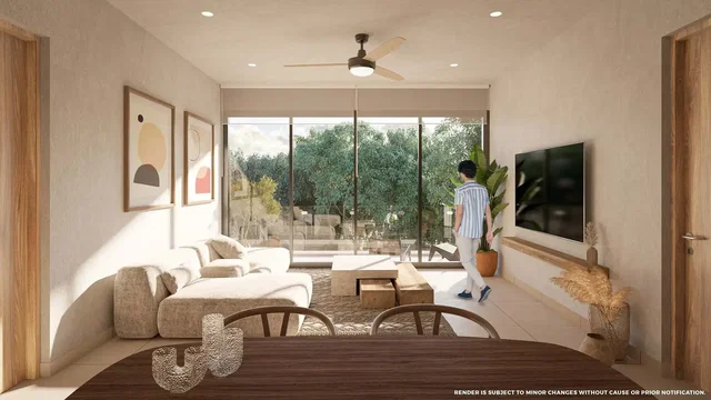 Obývací pokoj; výhled, přirozené světlo, moderní styl
