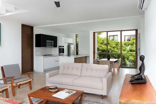 Obývací pokoj; výhled, přirozené světlo