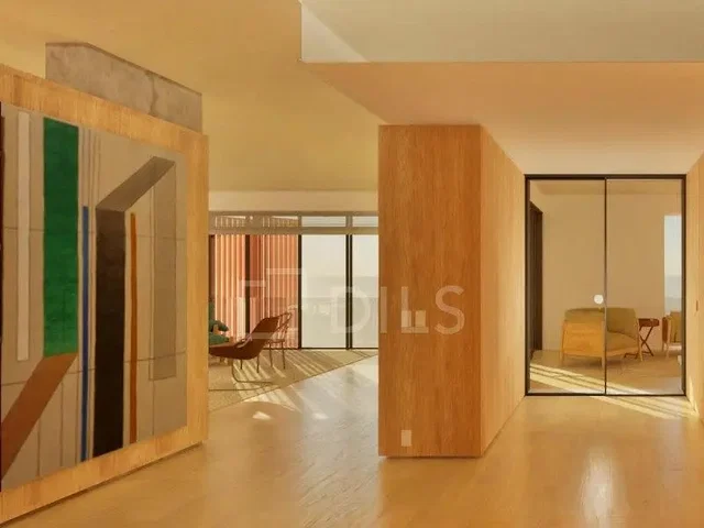 Wohnzimmer; tageslicht, holzboden, moderner stil