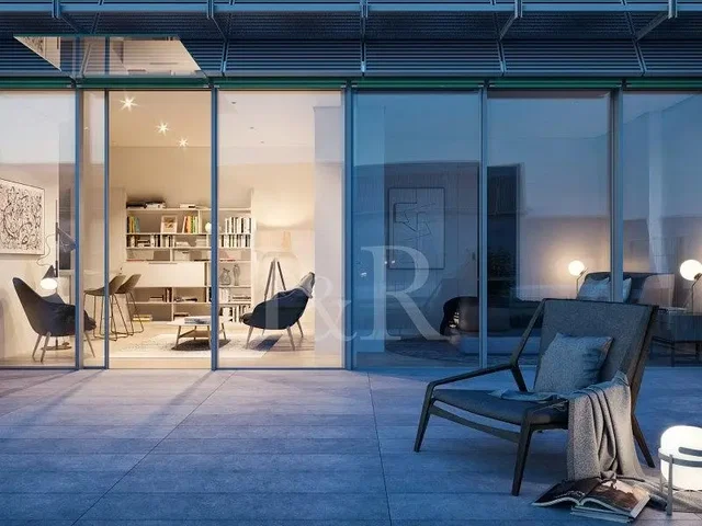 Terrasse; blick, tageslicht, moderner stil