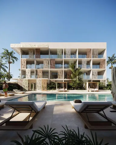 House and surroundings; view, natural light