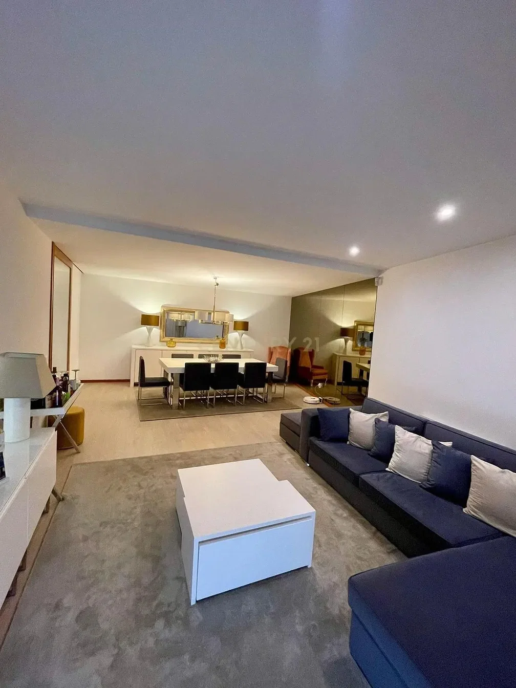 Oturma odası; doğal ışık, modern stil