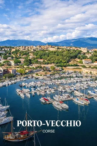 House and surroundings; view