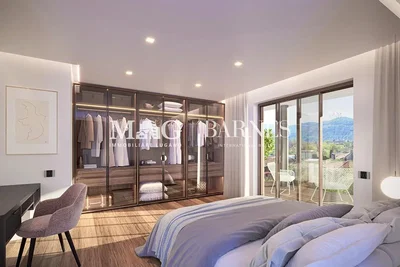 Chambre; parquet, lumière naturelle, style moderne, vue