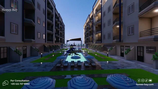 Casa y alrededores; vista