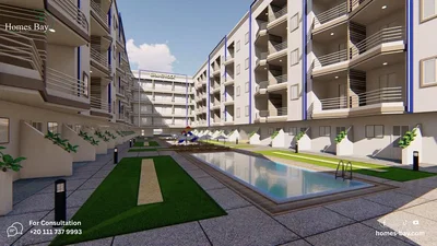 Casa y alrededores; vista