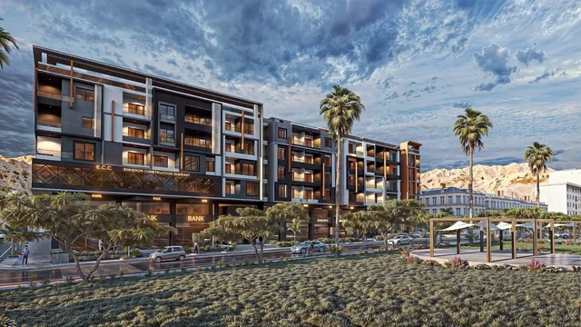 Casa y alrededores; vista