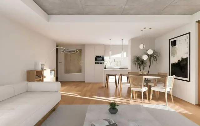 Salon; światło dzienne, styl nowoczesny, podłoga drewniana