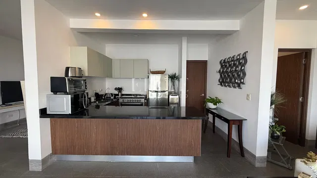 Кухиња; кухињски апарати, плочице, природно светло, модерни стил