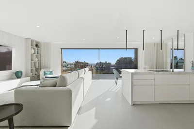 غرفة معيشة; إطلالة, ضوء طبيعي, أسلوب عصري