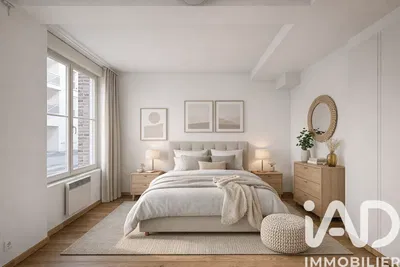 Yatak odası; doğal ışık, modern stil