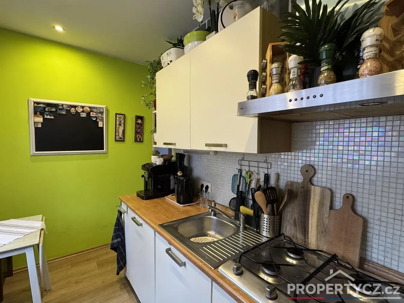 Keuken; keukenapparatuur, natuurlijk licht
