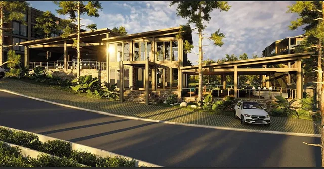 Haus und umgebung; blick, holzbalken, hohe decken, tageslicht