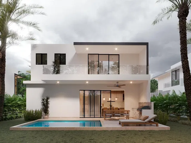 Haus und umgebung; blick, tageslicht