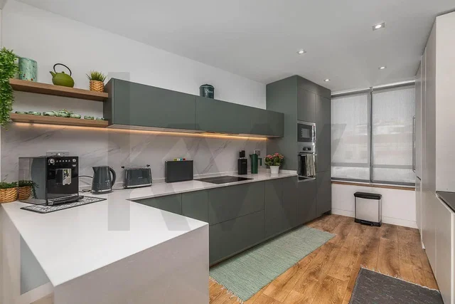 Cocina; electrodomésticos, renovado, luz natural, estilo moderno