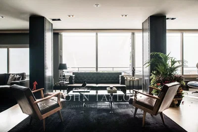 Oturma odası; manzara, modern stil, doğal ışık