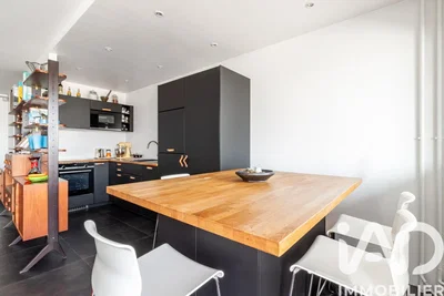 Mutfak; mutfak aletleri, modern stil, ahşap zemin