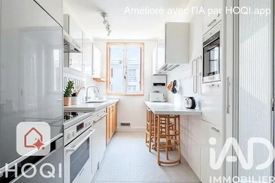 Küche; küchengeräte, tageslicht, moderner stil