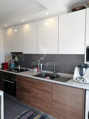 Küche; küchengeräte, renoviert, tageslicht, moderner stil