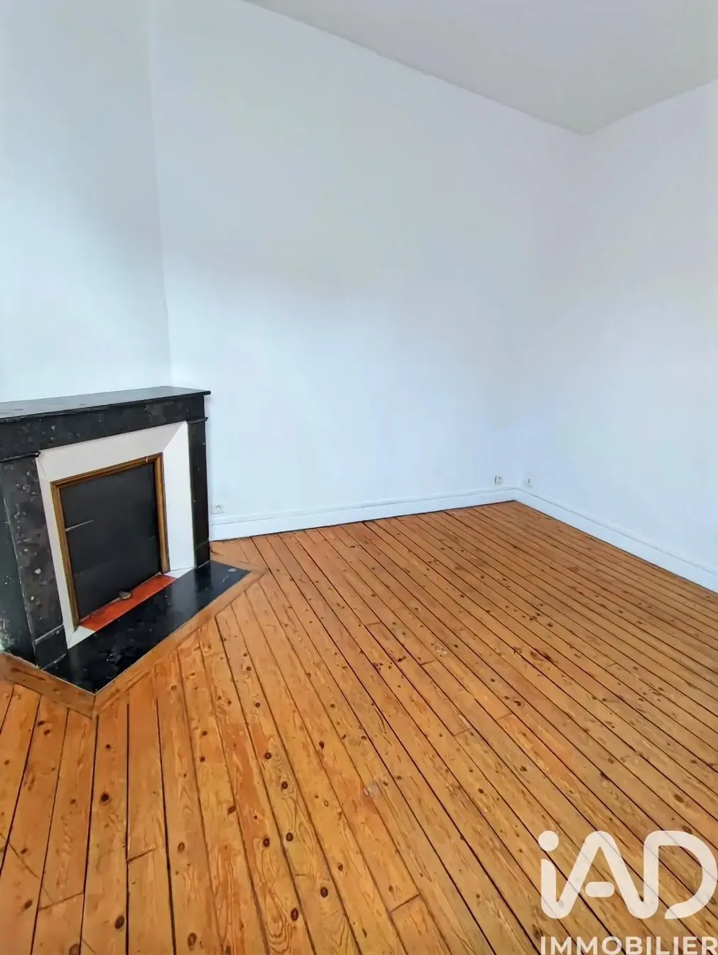 Дневна соба; камин, дрвени под