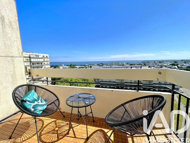 Balcony; view, tile floor