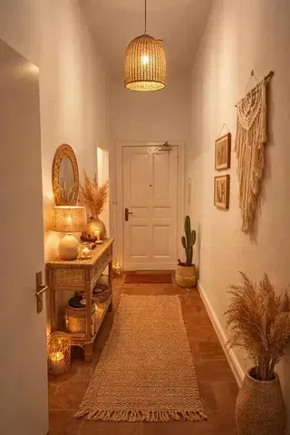 Cloakroom; rustic style, natural light