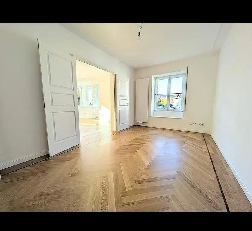 Living room; wood floor, natural light