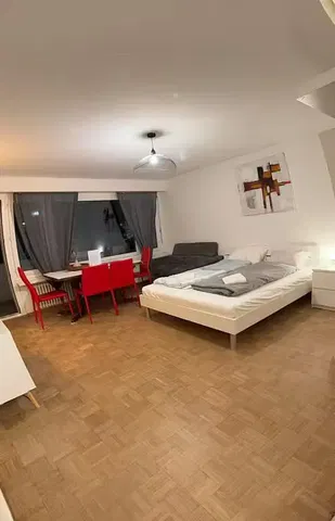 Bedroom; wood floor, natural light