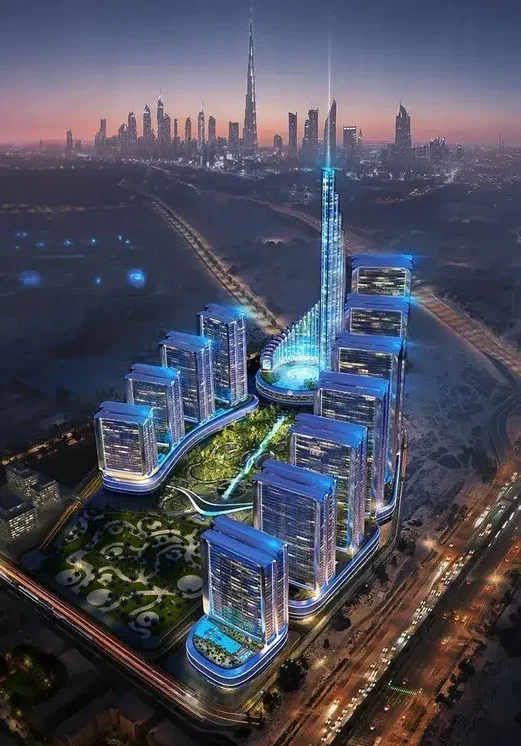 Dům a okolí; výhled