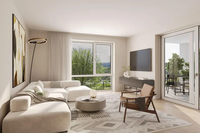 Living room; view, natural light, modern style