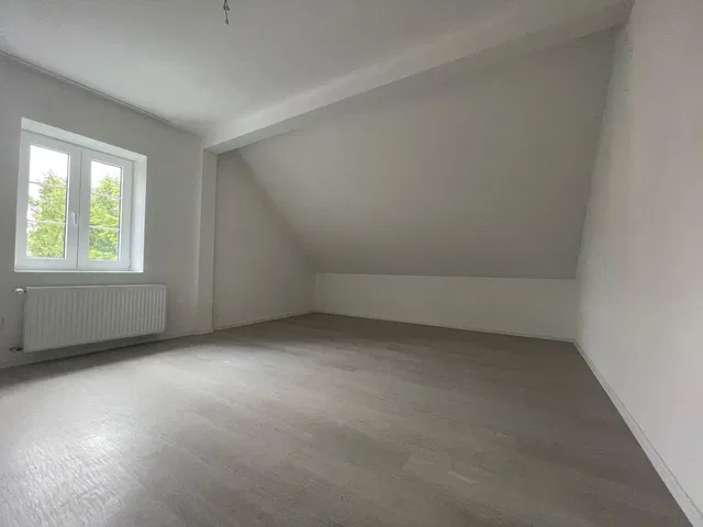Bedroom; natural light, wood floor, renovated