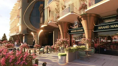 Кућа и околина; комерцијални, поглед