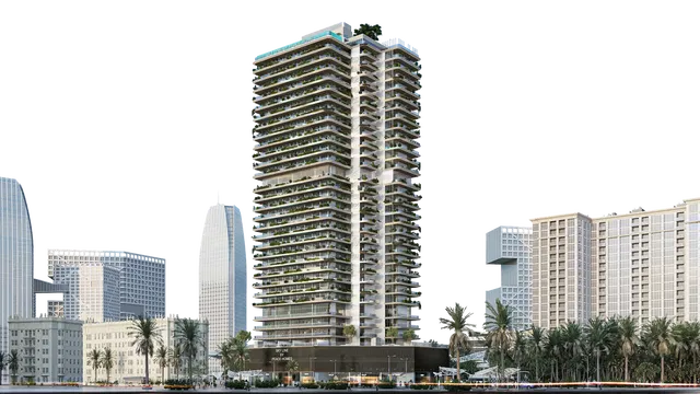 House and surroundings; view, high ceiling