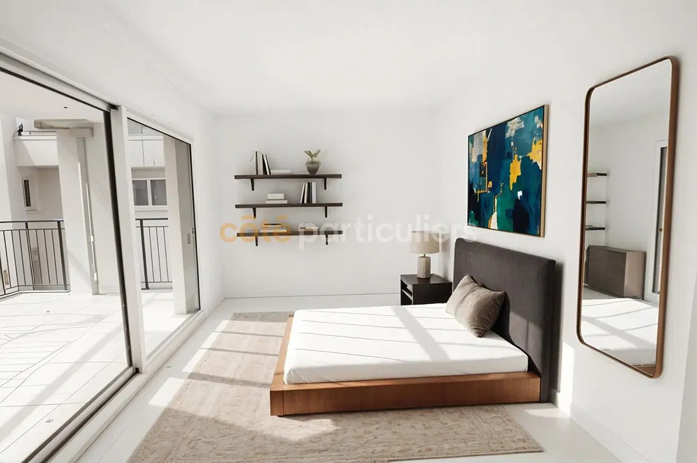 Yatak odası; doğal ışık, modern stil