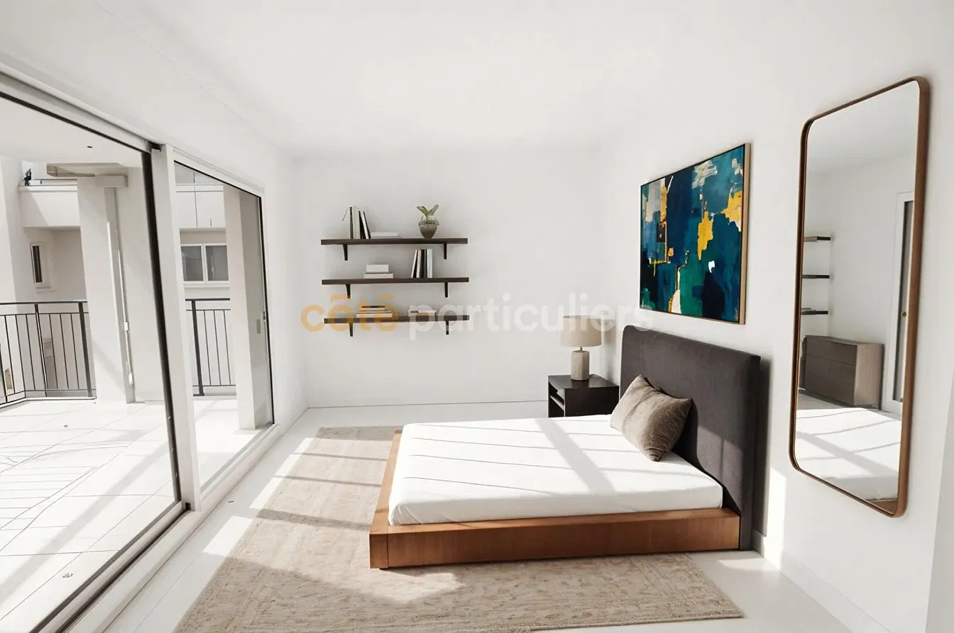 Yatak odası; doğal ışık, modern stil