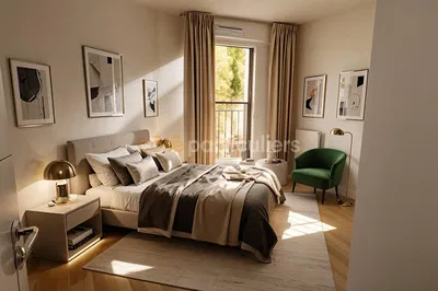 Yatak odası; doğal ışık, modern stil, ahşap zemin