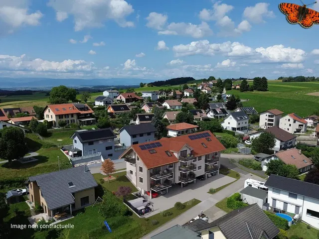 Casa e arredores; vista