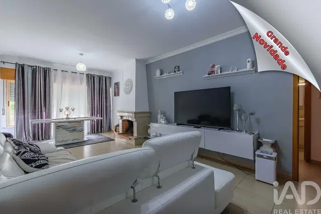 Living room; fireplace, natural light, modern style