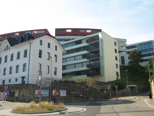 Casa e arredores; vista