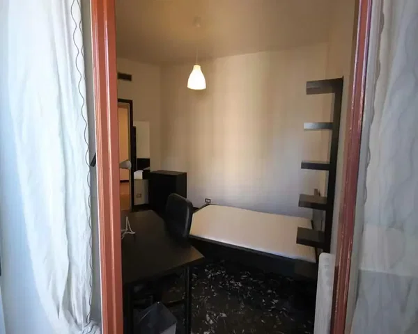 Bedroom; natural light, dark interior