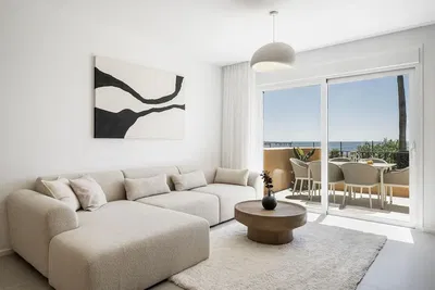 Wohnzimmer; blick, tageslicht, moderner stil