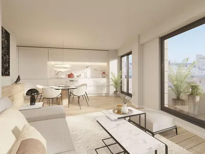 Oturma odası; manzara, doğal ışık, modern stil