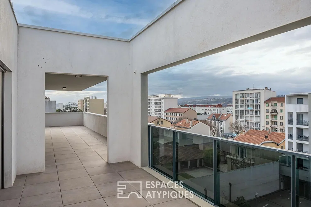 Terrasse; vue, carrelage