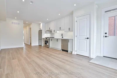 Kitchen; kitchen appliances, natural light, renovated, tile floor