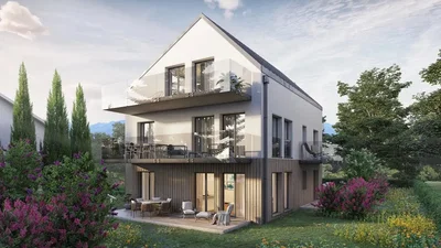 Haus und umgebung; blick