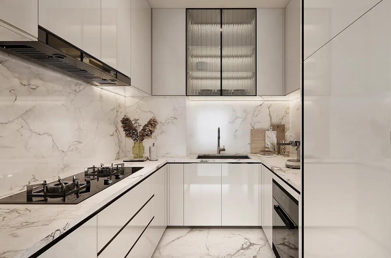 Kuhinja; kućanski aparati, renoviran, moderan stil